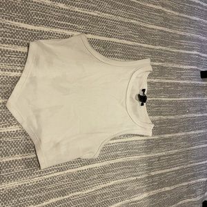 Forever 21 Plain white cropped tank